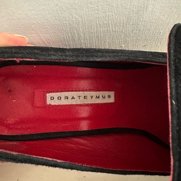 Dorateymur Black Suede Turbojet Loafer Block Heels. - Picture 6 of 12